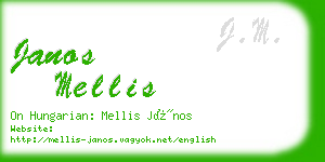 janos mellis business card